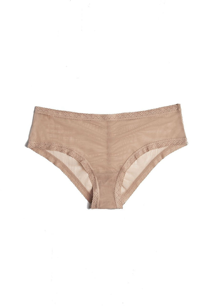 Blush Lingerie The Mesh Lace Trim Hipster Panty - 0259625