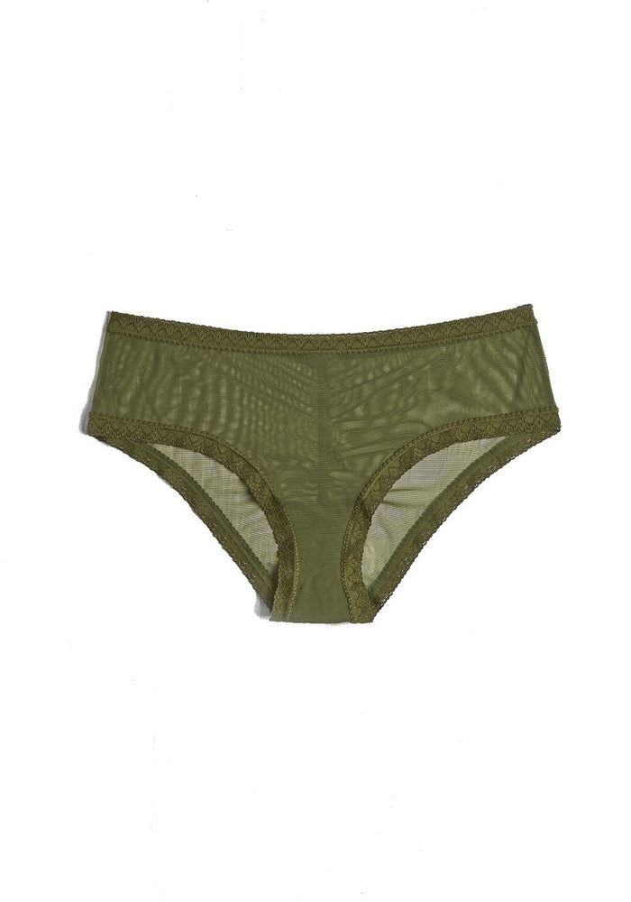 Blush Lingerie The Mesh Lace Trim Hipster Panty - 0259625