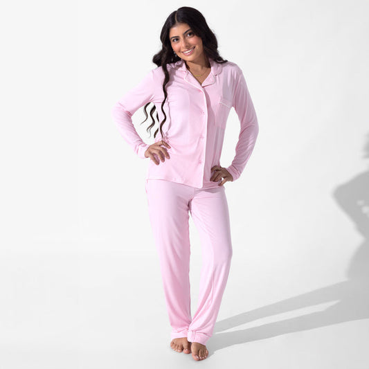 Blush Pink Bamboo Women's Pajama Set