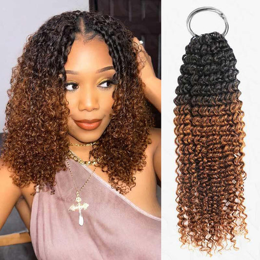 T1B/30-small kinky curly-18''-5 packs crochet hair