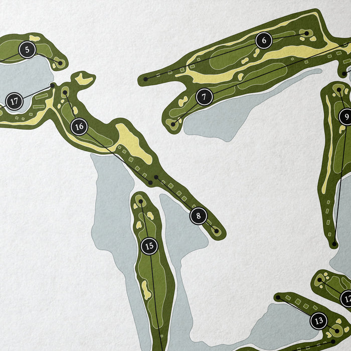 Bonita Bay East - Sabal Course | Golf Course Map | Close Up