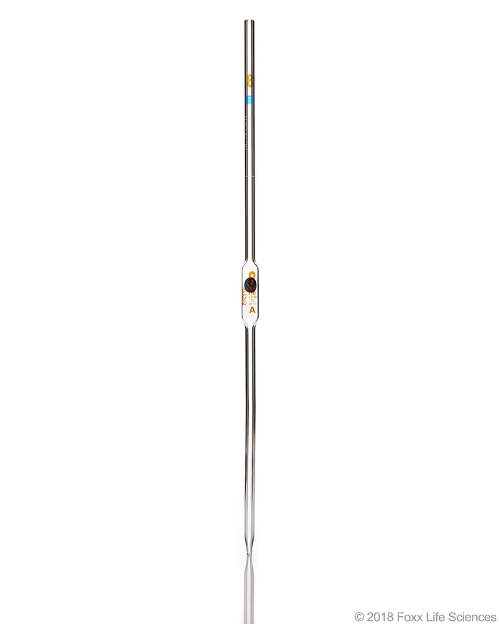Borosil Volumetric Pipette Bulb Pipette Class A Accuracy ASTM Batch Certificate 8mL Borosilicate - SolventWaste.com