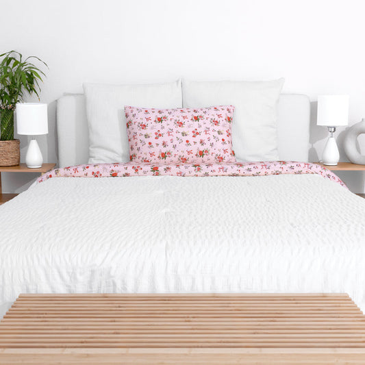 Bows & Blooms Bamboo Bed Sheet Set