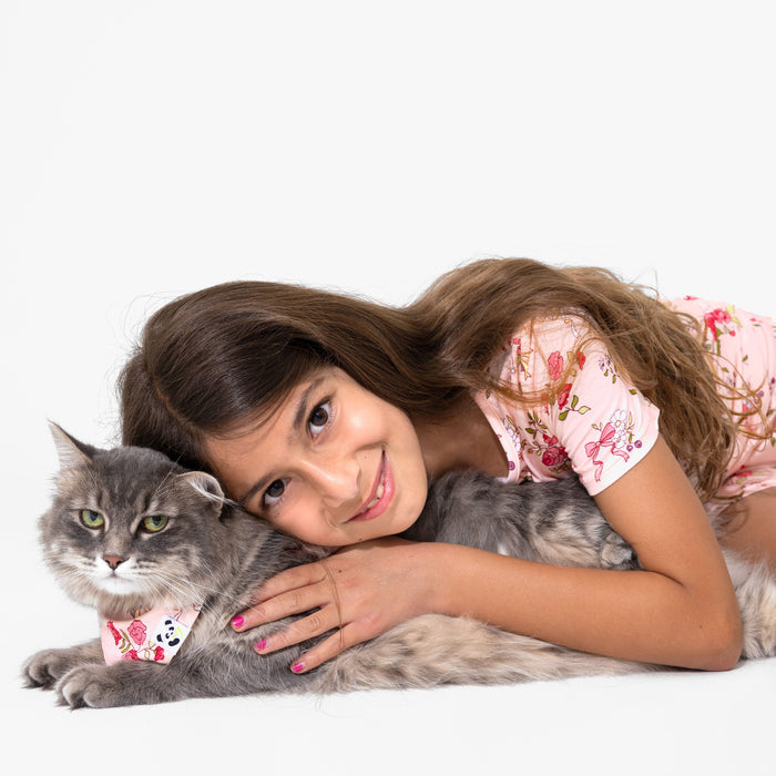 Bows & Blooms Bamboo Matching Pet Bandana