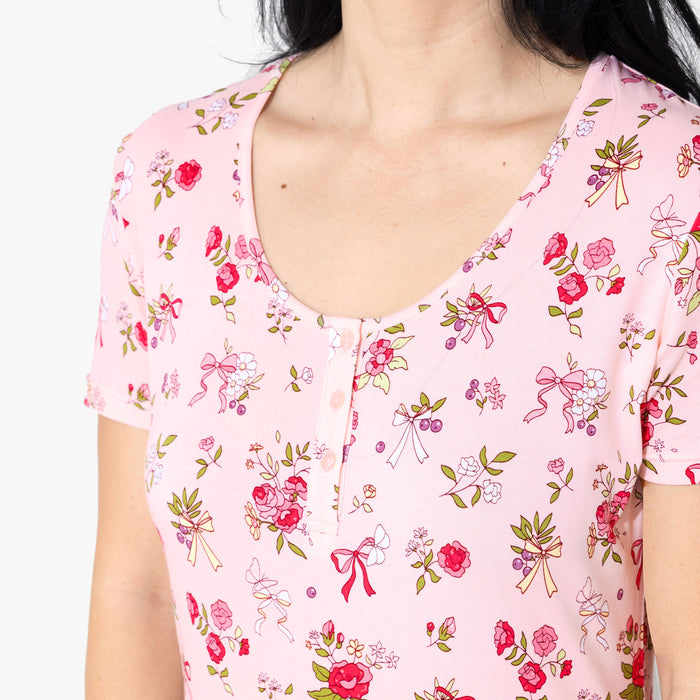 Bows & Blooms Bamboo Women's Nightgown
