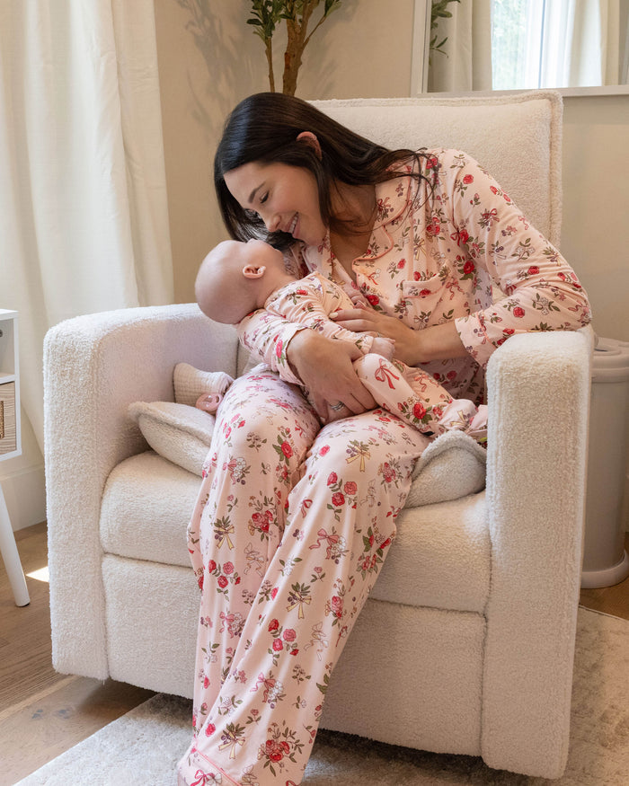 Bows & Blooms Bamboo Women's Pajama Set