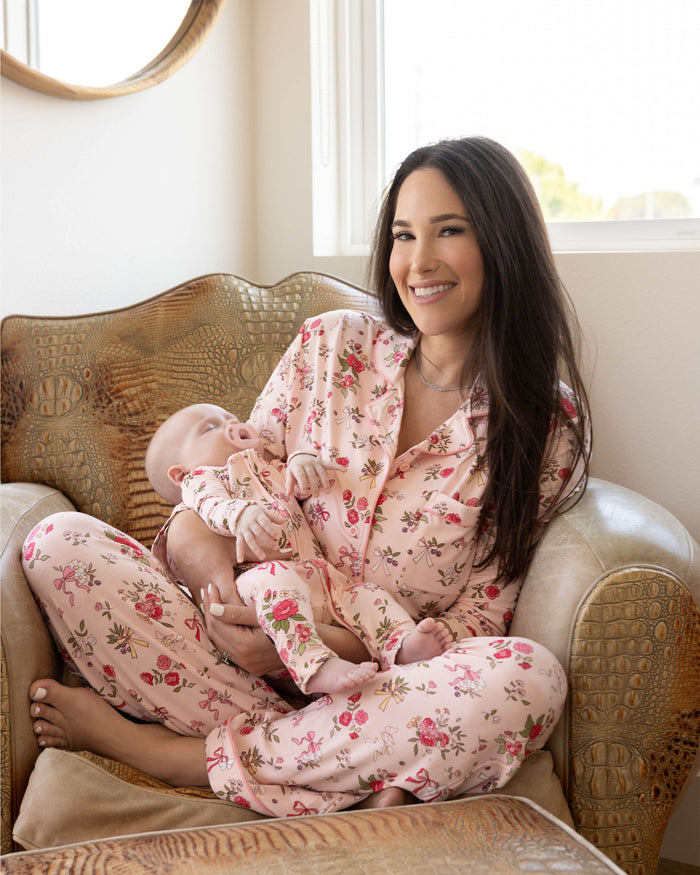 Bows & Blooms Bamboo Women's Pajama Set