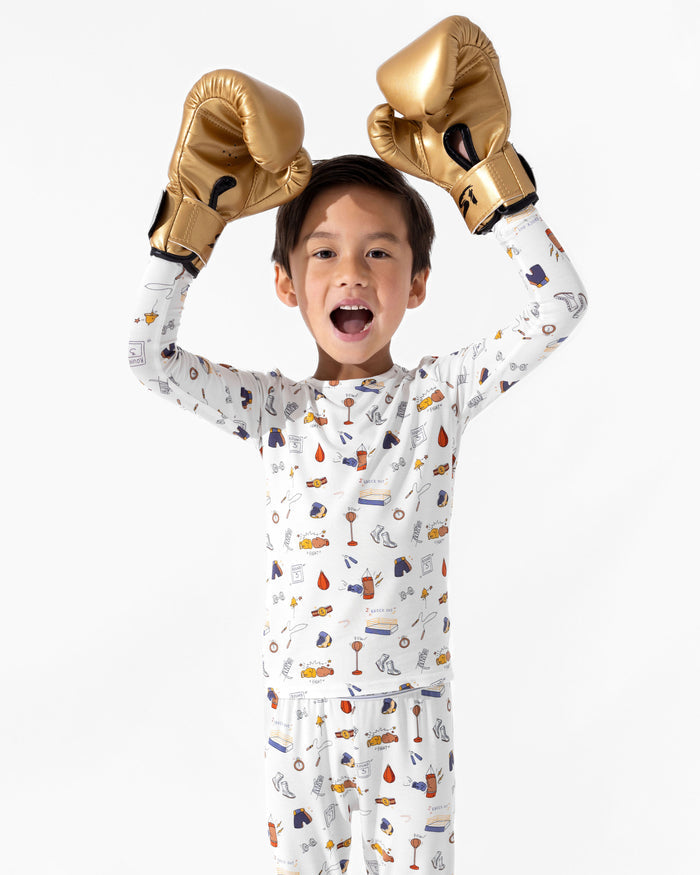 Boxing Bamboo Kids Pajamas