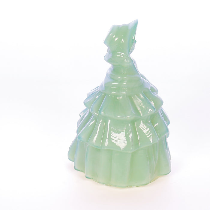 Boyds Crystal Art Glass Vintage Louise the Doll 4.25 Inch Figurine Louise Doll Ice Green 10-23-79 SKU 006
