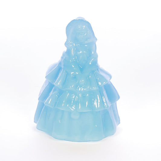 Boyds Crystal Art Glass Vintage Louise the Doll 4.25 Inch Figurine Louise Doll Ice Blue 10-1-79 SKU 003