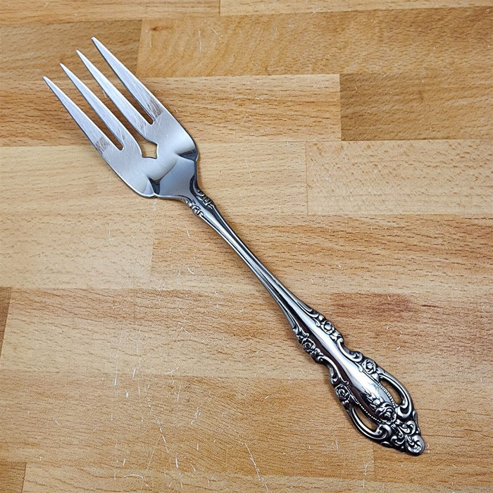 Brahms by Oneida Silver Medium Fork For Cold Meat Serving 8 5/8 in Stainless