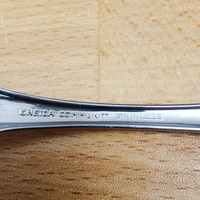 Brahms by Oneida Silver Medium Fork For Cold Meat Serving 8 5/8 in Stainless