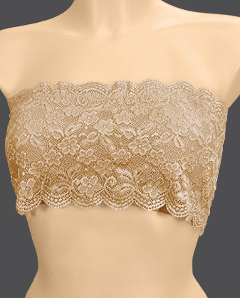 Braza Chantilly Lace Bandeau Bralette - S6800