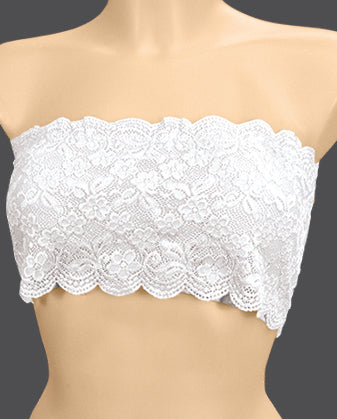 Braza Chantilly Lace Bandeau Bralette - S6800