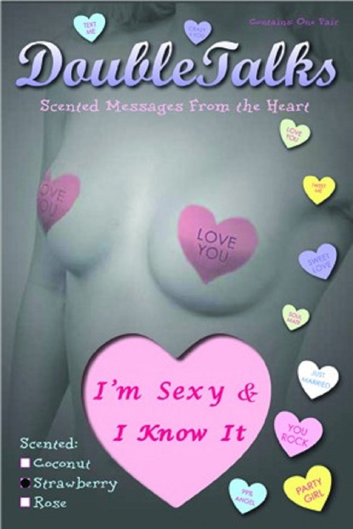 Bring It Up DoubleTalks Heart Shaped Scented Nipple Covers