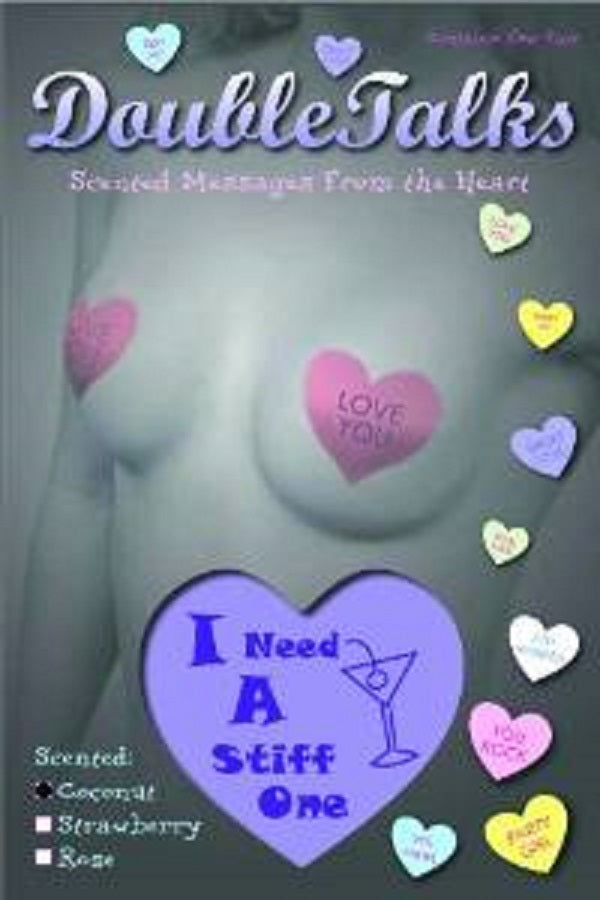 Bring It Up DoubleTalks Heart Shaped Scented Nipple Covers