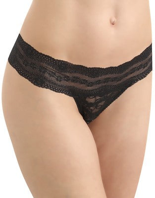 Wacoal b.tempt'd Lace Kiss Thong 970182 Night Small