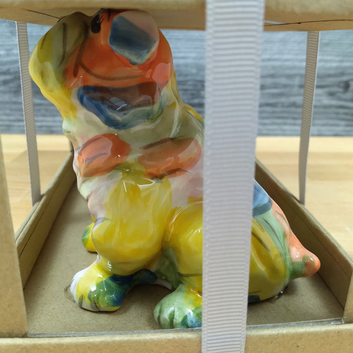 Bull Dog Design Salt Pepper Set Collectible by Blue Sky Clayworks