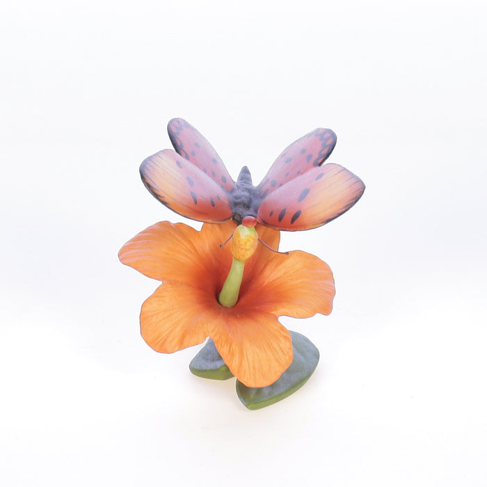 Butterflies_of_the_World_Fiery_Acraea_on_Hibiscus_Butterflies_of_the_World_Figurine_1985