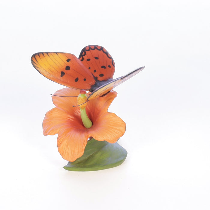 Butterflies_of_the_World_Fiery_Acraea_on_Hibiscus_Butterflies_of_the_World_Figurine_1985