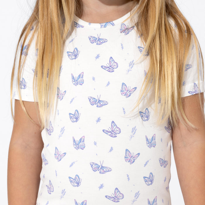 Butterfly Bamboo Kids Pajama Short Set