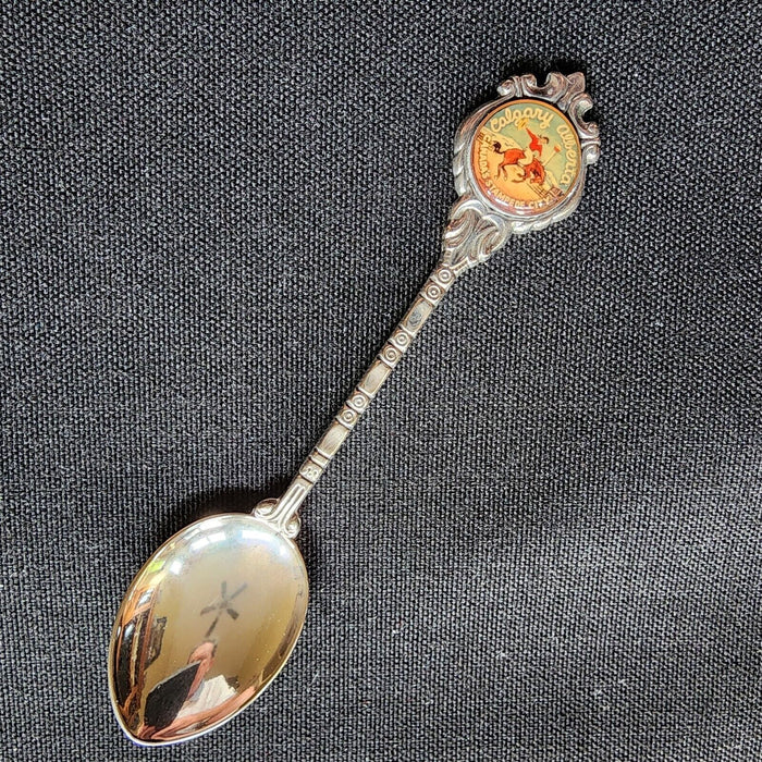 Calgary Alberta Canada Stampede Collectible Souvenir Spoon 4 1/2" Silver Plated