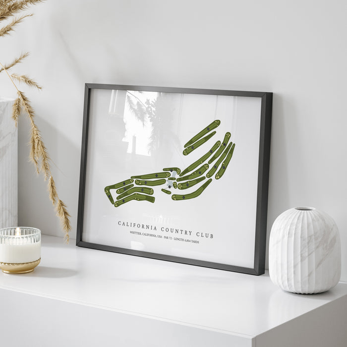 California Country Club | Golf Course Map | On Table