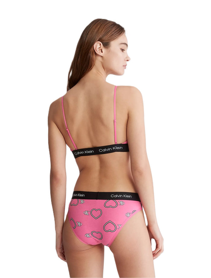 Calvin Klein 1996 V-Day Cotton Stretch Unlined Bralette - QF7477
