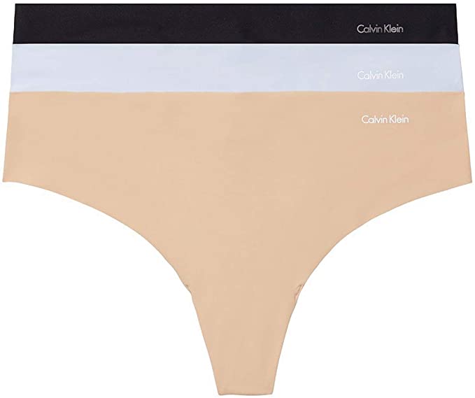 Calvin Klein 3 Pack Invisibles Thong Panty - QD3558