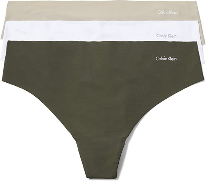 Calvin Klein 3 Pack Invisibles Thong Panty - QD3558