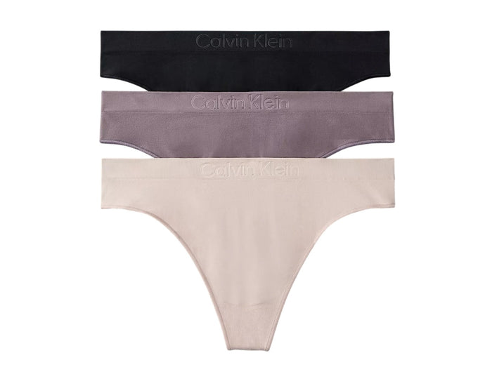 Calvin Klein Bonded Flex 3-Pack Mid Rise Thong - QD5211