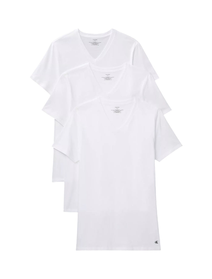 Calvin Klein Cotton Classics 3-Pack Classic Fit V-Neck T-Shirt - NB4052