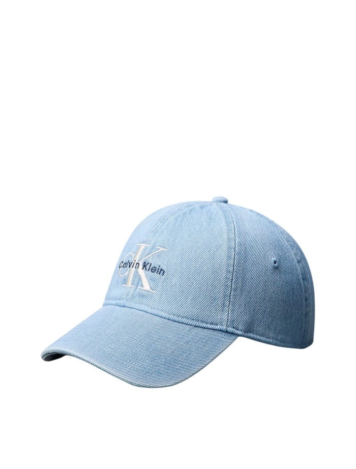 Calvin Klein Denim Embroidered Monogram Logo Baseball Cap - 4G5007G