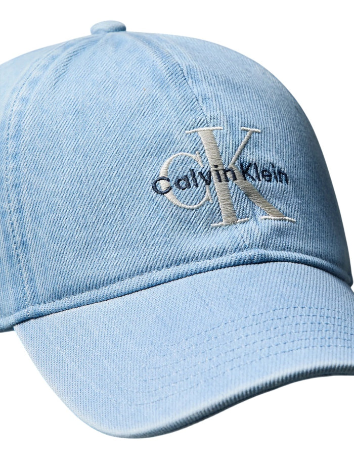 Calvin Klein Denim Embroidered Monogram Logo Baseball Cap - 4G5007G
