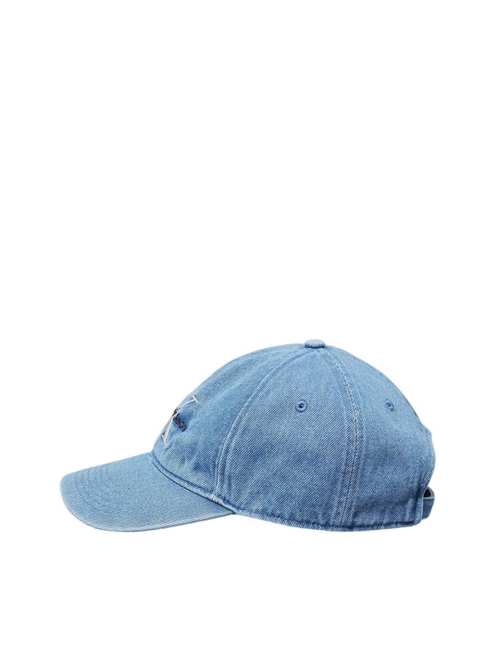 Calvin Klein Denim Embroidered Monogram Logo Baseball Cap - 4G5007G