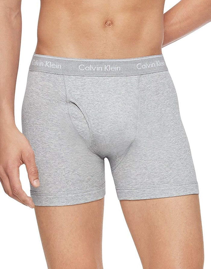 Calvin Klein Men's 100% Cotton Boxer Briefs 3 Pack - NB4003