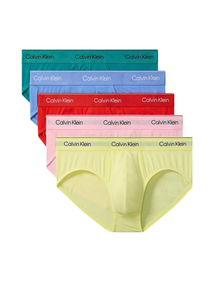 Calvin Klein Men's Pride Cotton Stretch 5-Pack Hip Brief - NB4229