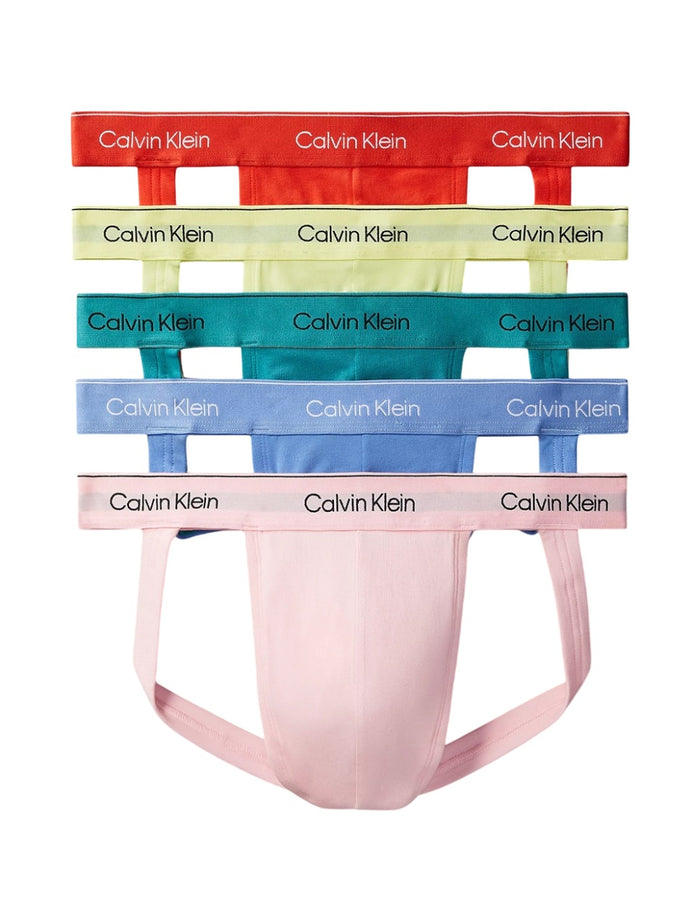 Calvin Klein Men's Pride Cotton Stretch 5-Pack Jock Strap - NB4228