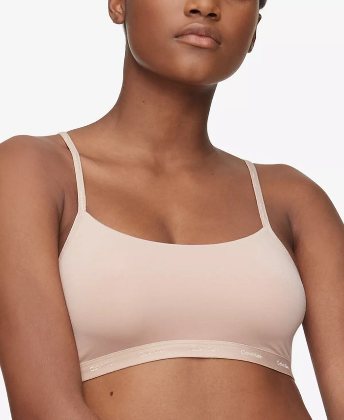Calvin Klein New Comfort Logo Unlined Bralette - QF6757