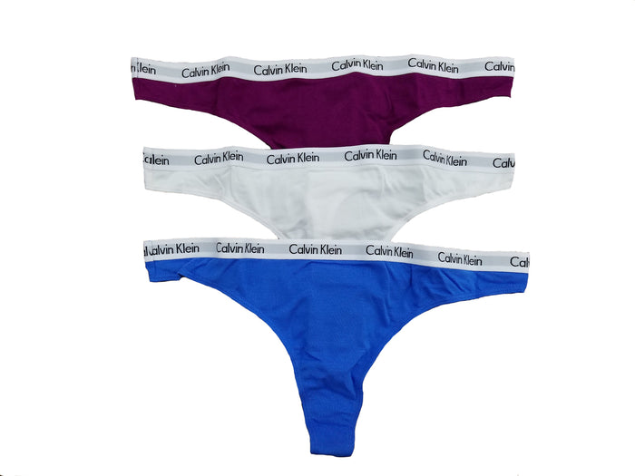 Calvin Klein Women's Carousel Thong Panty 3 Pack - QD3587