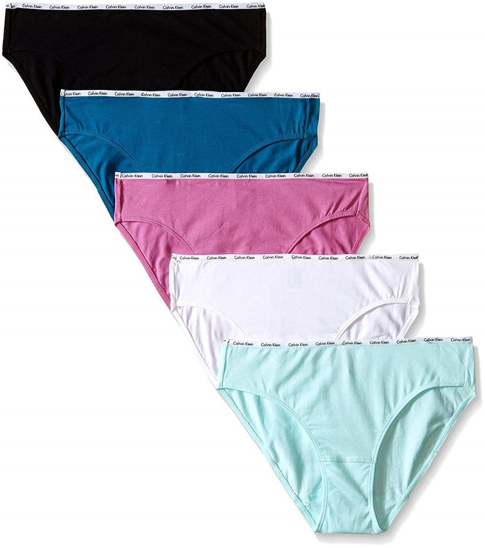 Calvin Klein Women's Cotton Stretch Logo Bikini Panty 5 Pack - QP1094M