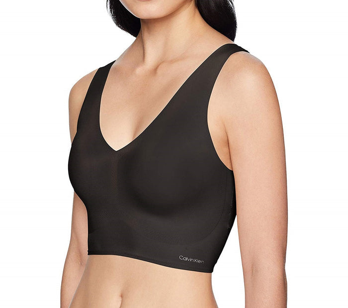 Calvin Klein Women's Invisibles Lightly Lined V Neck Bralette Bra- QF4708