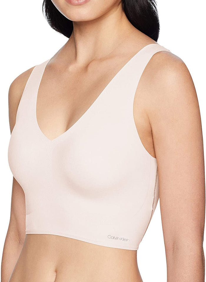 Calvin Klein Women's Invisibles Lightly Lined V Neck Bralette Bra- QF4708