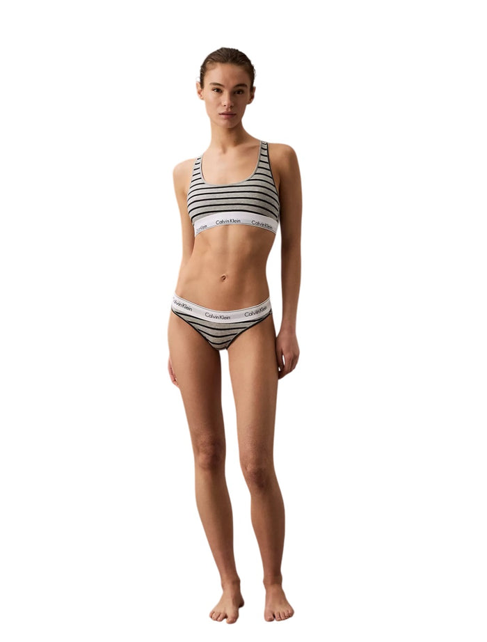 Leopard Stripe/Heather Grey / XS