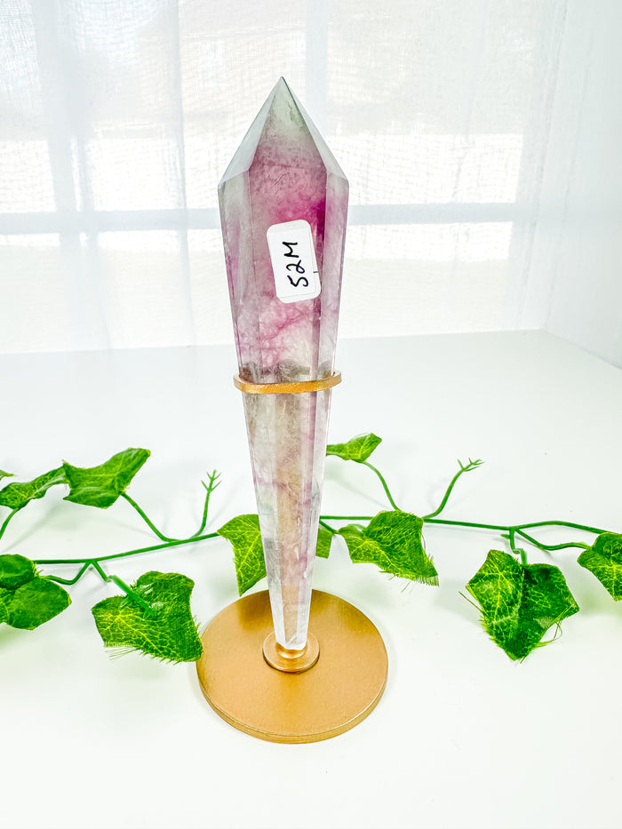 Candy Rainbow Fluorite Wand on Stand (52M)