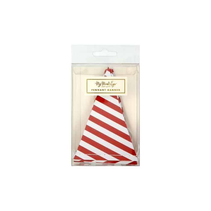 Candy Stripe Pennant Banner