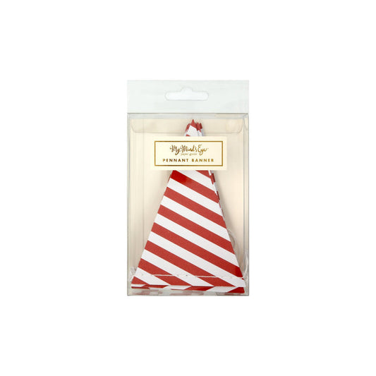 Candy Stripe Pennant Banner