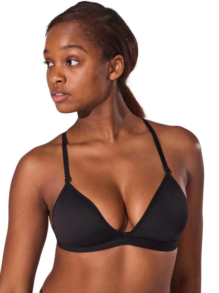 Capezio Deep Neck Clear Back Bra - 3777W