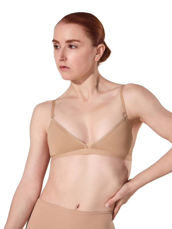Capezio Deep Neck Clear Back Bra - 3777W