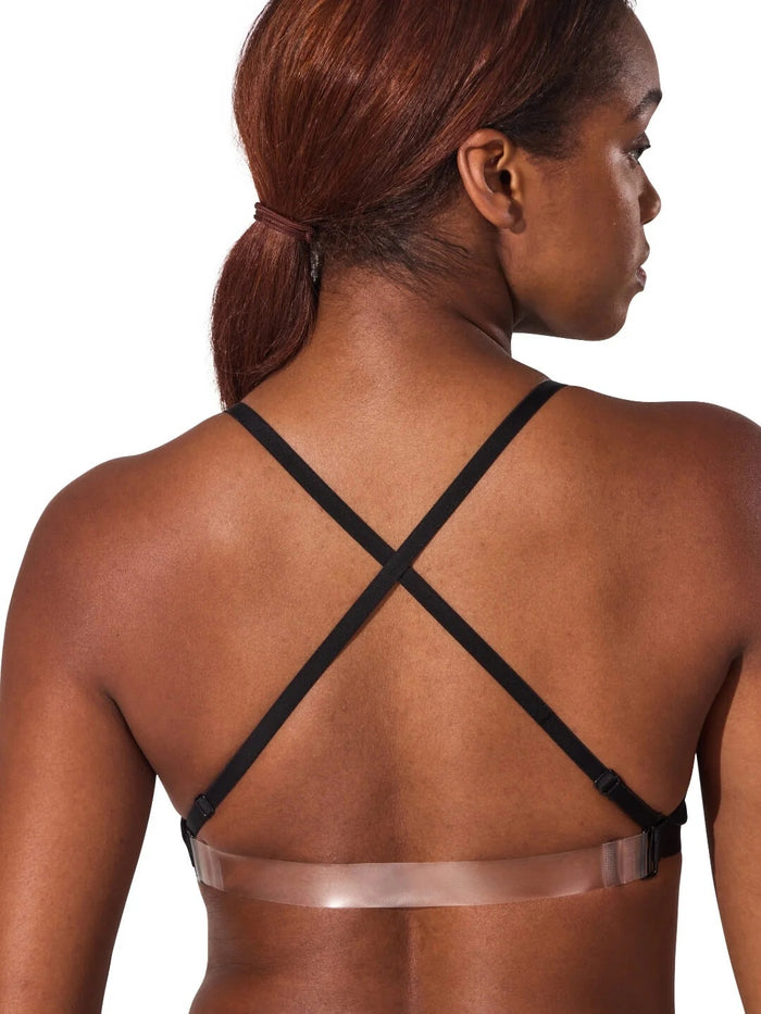 Capezio Deep Neck Clear Back Bra - 3777W